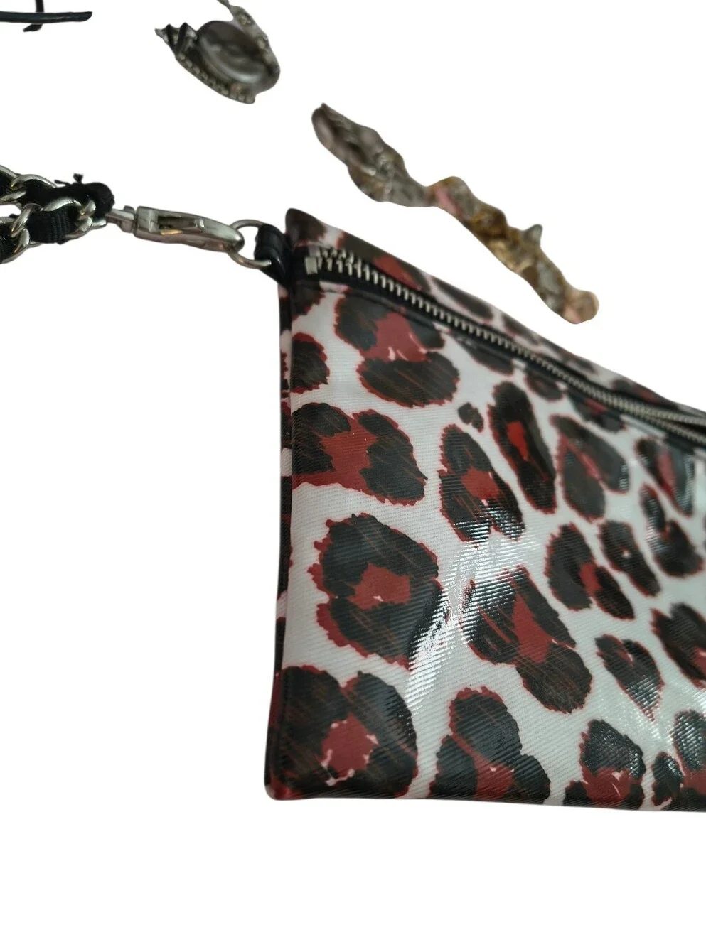 Brighton Coated Leopard Print Wristlet/Clutch